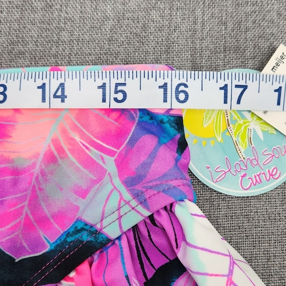 Island Sand Multi Color Swimsuit Bikini Bottoms. 1X - Picture 5 of 9